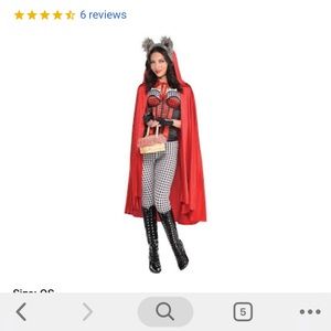 Red riding hood cape costume piece
